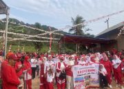 Ratusan Warga Wonosari Campang Jaya ikuti Jalan Sehat HUT RI