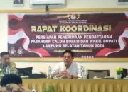 KPU Lamsel Gelar Rakor Persiapan Pilkada 2024