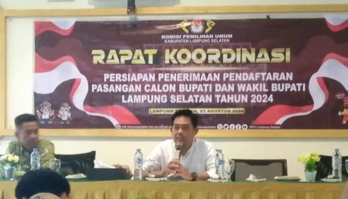 KPU Lamsel Gelar Rakor Persiapan Pilkada 2024