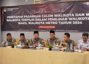 KPU Kota Metro Tetapkan Paslon Wali Kota dan Wakil Wali Kota Terpilih