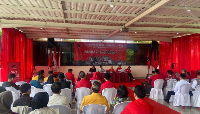 Mimbar Demokrasi PDI Perjuangan Lampung tegaskan Pentingnya Demokrasi Sesuai Aturan