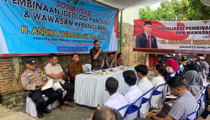 Perkuat Nilai Kebangsaan, Andika Wibawa Sosialisasikan Pancasila di Rajabasa