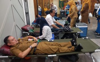 HUT ke-64, IKWI Lampung Gelar Donor Darah dan Diskusi KDRT