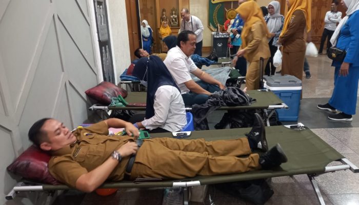 HUT ke-64, IKWI Lampung Gelar Donor Darah dan Diskusi KDRT