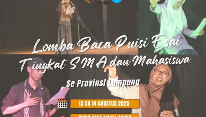 Peserta Lomba Baca Puisi Esai Mulai Daftar, Fitri Angraini: Tutup 12 Agustus