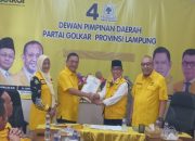 Dikawal 15 Ketua DPD Kabupaten/Kota, Hanan A Rozak Daftar Ketua Golkar Lampung