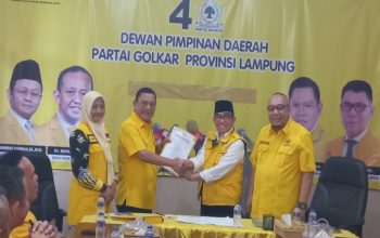 Dikawal 15 Ketua DPD Kabupaten/Kota, Hanan A Rozak Daftar Ketua Golkar Lampung