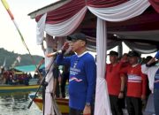 Upacara HUT RI ke-80 di Laut, Gubernur Mirza Torehkan Rekor MURI Bersama 565 Perenang