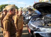 Sekdaprov Lampung Pimpin Apel Kendaraan Dinas, Tegaskan Transparansi Pengelolaan Aset dan APBD