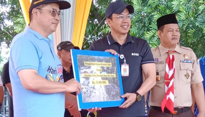 Gandeng Kwarda Pramuka Lampung, Forum Dinas Bina Marga Salurkan Bantuan Kemanusiaan