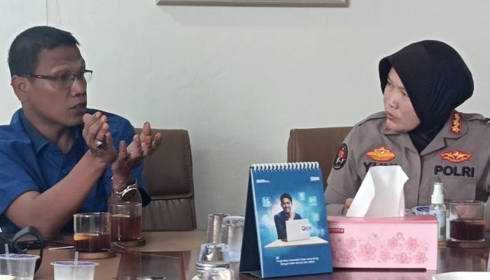 Kunjungi Balai Wartawan, Polda Lampung Sampaikan Permohonan Maaf ke PWI