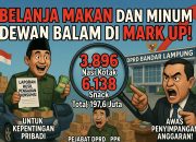 Anggaran Konsumsi DPRD Bandar Lampung di Mark Up?