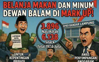 Anggaran Konsumsi DPRD Bandar Lampung di Mark Up?