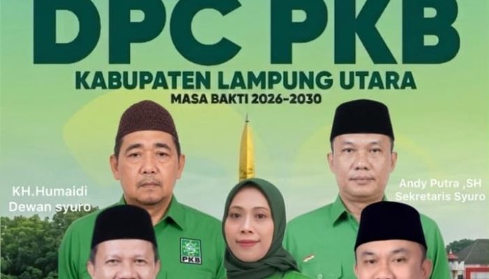 Aleg Lampung Khoir Nahkodai DPC PKB Lampura, Siap Wujudkan Target Tiga Besar PKB